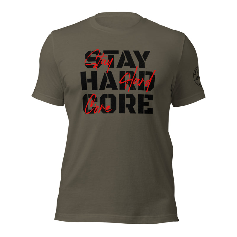 Load image into Gallery viewer, Metroflex Stay Hardcore Tee – Push Beyond Limits
