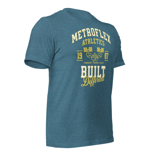 Metroflex Gym Athletics Built Different T-shirt